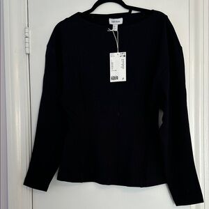 & Other Stories Black Long Sleeve Top